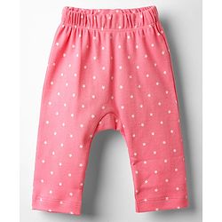 Babyhug 100% Cotton Interlock Knit Full Length Hearts Star & Unicorn Theme Printed Diaper Leggings Pack Of 3 - Multi Color