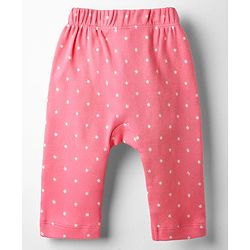 Babyhug 100% Cotton Interlock Knit Full Length Hearts Star & Unicorn Theme Printed Diaper Leggings Pack Of 3 - Multi Color
