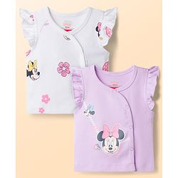 Babyhug Disney Frill Sleeves Jhablas With Minnie Mouse Graphics Pack of 2 - Multicolor