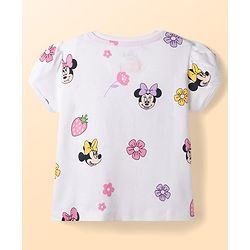 Babyhug Disney Cotton Knit Half Sleeves T-Shirt with Minnie Mouse Graphic Multi Color 2-3 Years Pack of 2