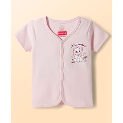 Babyhug Disney Interlock Knit Half Sleeves Jhablas With Marie & Minnie Mouse Graphics Pack of 2 - Multicolor