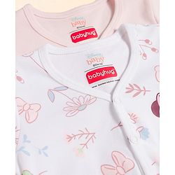 Babyhug Disney Interlock Knit Half Sleeves Jhablas With Marie & Minnie Mouse Graphics Pack of 2 - Multicolor