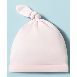 Babyhug Disney Interlock Knit Caps With Marie & Minnie Mouse Graphics Pack of 2 Multicolor - Diameter 10 cm