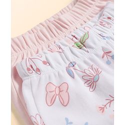 Babyhug Disney 100% Cotton Knit Full Length Diaper Leggings With Disney Characters Graphics Pack Of 2 - Multi Color