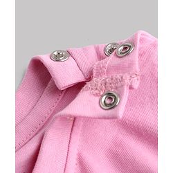 Babyhug Disney 100% Cotton Single Jersey Knit Half Sleeves Tshirts With Minnie Mouse Print Pack Of 2 - Pink & White