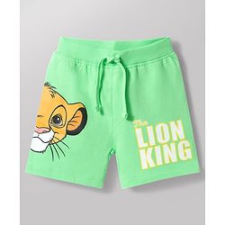 Babyhug Single Jersey Knit Half Sleeves T-Shirt & Shorts Set With Lion King Graphics - Multicolor