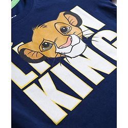 Babyhug Single Jersey Knit Half Sleeves T-Shirt & Shorts Set With Lion King Graphics - Multicolor