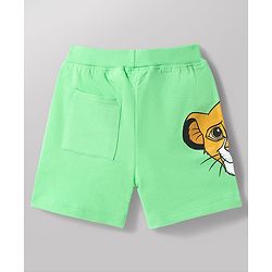 Babyhug Single Jersey Knit Half Sleeves T-Shirt & Shorts Set With Lion King Graphics - Multicolor