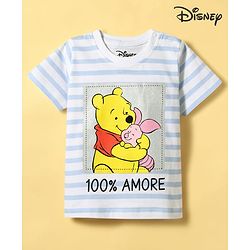 Babyhug Disney Cotton Knit T-Shirts Half Sleeve Winnie The Pooh Graphics Multi Color 3-6 Months
