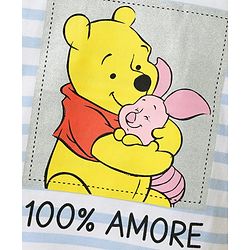 Babyhug Disney Cotton Knit T-Shirts Half Sleeve Winnie The Pooh Graphics Multi Color 3-6 Months