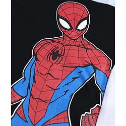 Babyhug Marvel 100% Cotton Knit Half Sleeves T-Shirt With Spider Man Graphic - Light Blue