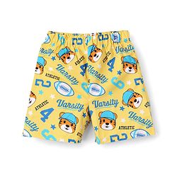 Babyhug Cotton Poplin Woven Checks Boxers With Tiger Print Pack of 3 - Multicolor