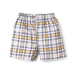 Babyhug Cotton Poplin Woven Checks Boxers With Tiger Print Pack of 3 - Multicolor