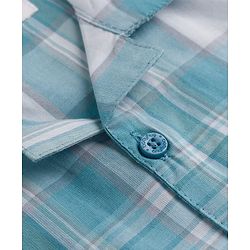 Babyhug Cotton Woven Full Sleeves Checked Co-Ords Shirt & Pyjama Night Suit - Light Blue