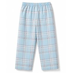Babyhug Cotton Knit Full Sleeves Shirt & Pyjama Night Suit with Checks - Light Blue