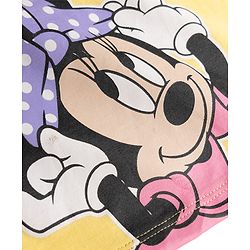 Babyhug Disney Single Jersey Knit Full Sleeves T-Shirt & Pyjama Night Suit with Minnie Graphics - Multicolour