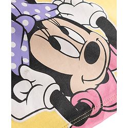 Babyhug Disney Single Jersey Knit Full Sleeves T-Shirt & Pyjama Night Suit with Minnie Graphics - Multicolour