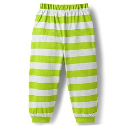 Babyhug Disney Single Jersey Knit Full Sleeves Pyjama Night Suit with Mickey Mouse Graphics - Limegreen