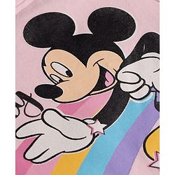 Babyhug Disney Single Jersey Knit Full Sleeves Pyjama Night Suit with Minnie Mouse Graphics - Multicolour