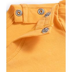 Babyhug Disney Single Jersey Knit Full Sleeves T-Shirt & Pyjama Night Suit with Minnie Mouse Graphics - Orange