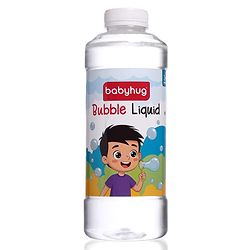 Babyhug Bubble Liquid Solution, Bubble Refill Bottle, Bubble Maker Liquid for Guns - 750 ml| BIS Approved