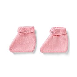 Babyhug Knit Full Sleeves Striped Sweater Set with Cap and Booties - White & Pink