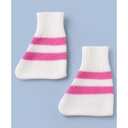 Babyhug Knit Sweater Set and Cap with Full Sleeves and Color Block in Pink