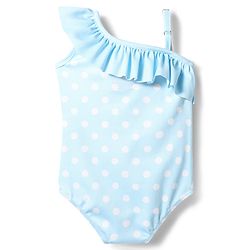 Babyhug Disney Sleeveless V Cut Swimsuit With Minnie Mouse Graphic - Light Blue