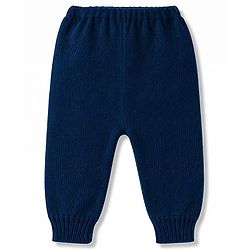 Babyhug Knitted Full Sleeves Sweater Set With Animal Design - Red