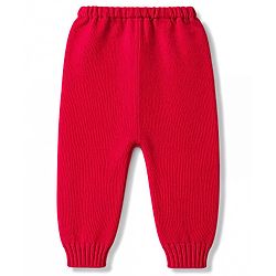 Babyhug Knitted Full Sleeves Sweater Set With Tractor Design - Navy Blue