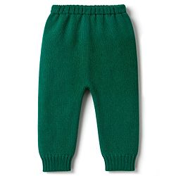 Babyhug Knitted Full Sleeves Sweater Set - Green