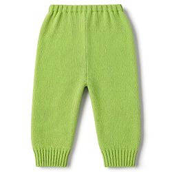 Babyhug Knitted Full Sleeves Striped Sweater Set - Green
