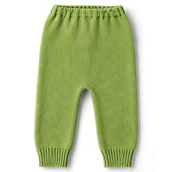 Babyhug Knitted Full Sleeves Striped Sweater Set - Green