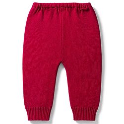 Babyhug Knitted Full Sleeves Sweater Set - Red