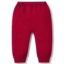 Babyhug Knitted Full Sleeves Sweater Set - Red