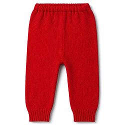 Babyhug Knitted Full Sleeves Sweater Set With Christmas Tree Design - Red