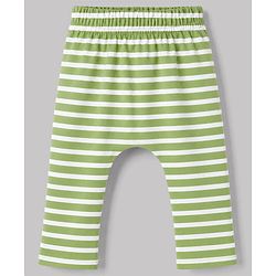 Babyhug 100% Cotton Knit Full Length Striped Star & Vehicles Printed Diaper Leggings Pack of 3 - Multicolor