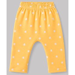 Babyhug 100% Cotton Knit Full Length Striped Star & Vehicles Printed Diaper Leggings Pack of 3 - Multicolor