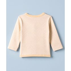 Babyhug 100% Cotton Interlock Knit Jhablas with Full Sleeves and Truck Print Pack of 3 in Cream