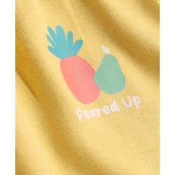 Babyhug 100% Cotton Knit Full Length Diaper Leggings With Fruit Print Pack of 3 - Multicolor