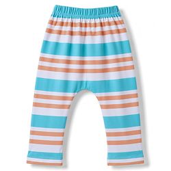 Babyhug Cotton Interlock Knit Full Length Diaper Leggings With Sea Life Print Pack of 3 - Multicolor