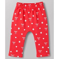 Babyhug Interlock Knit Full Length Printed Diaper Leggings Pack of 3 - Multicolor