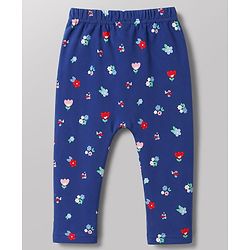 Babyhug Interlock Knit Full Length Printed Diaper Leggings Pack of 3 - Multicolor
