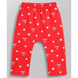 Babyhug Interlock Knit Full Length Printed Diaper Leggings Pack of 3 - Multicolor