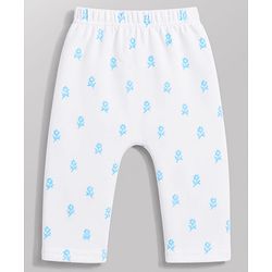 Babyhug Interlock Knit Full Length Printed Diaper Leggings Pack of 3 - Multicolor