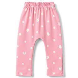 Babyhug Interlock Knit Full Length Diaper Leggings with Fox & Star Print Pack of 3 - Multicolor