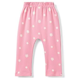 Babyhug Interlock Knit Full Length Diaper Leggings with Fox & Star Print Pack of 3 - Multicolor