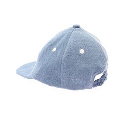 Babyhug Denim Woven Baseball Cap With Text Embroidery Light Blue - Diameter 14.5 cm