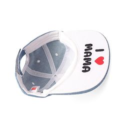 Babyhug Denim Woven Baseball Cap With Text Embroidery Light Blue - Diameter 14.5 cm