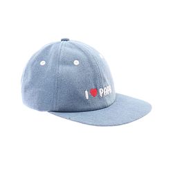 Babyhug Denim Woven Baseball Cap With Text Embroidery Light Blue - Diameter 14.5 cm